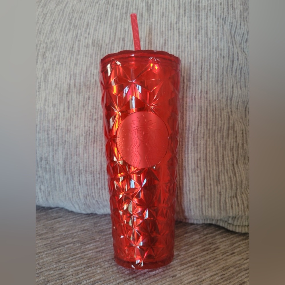 Starbucks Red Venti Tumbler with Straw